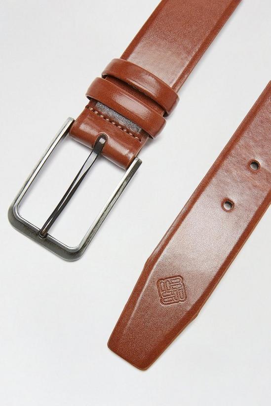 Burton Brown Leather look Belt 3