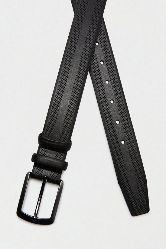 Burton Black Textured Strap Belt 2