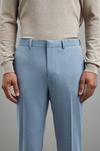 Burton Slim Fit Blue Basketweave Suit Trousers thumbnail 4