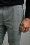 Burton Skinny Fit Aqua Bold Check Suit Trousers thumbnail 4