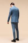 Burton Skinny Fit Blue Sharkskin Suit Jacket thumbnail 4
