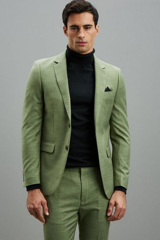 Burton Skinny Fit Green Suit Jacket 2