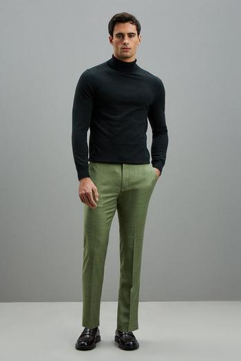 Related Product Skinny Fit Green Sharkskin Suit Trousers