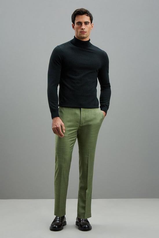 Burton Skinny Fit Green Sharkskin Suit Trousers 1