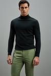 Burton Skinny Fit Green Sharkskin Suit Trousers thumbnail 2