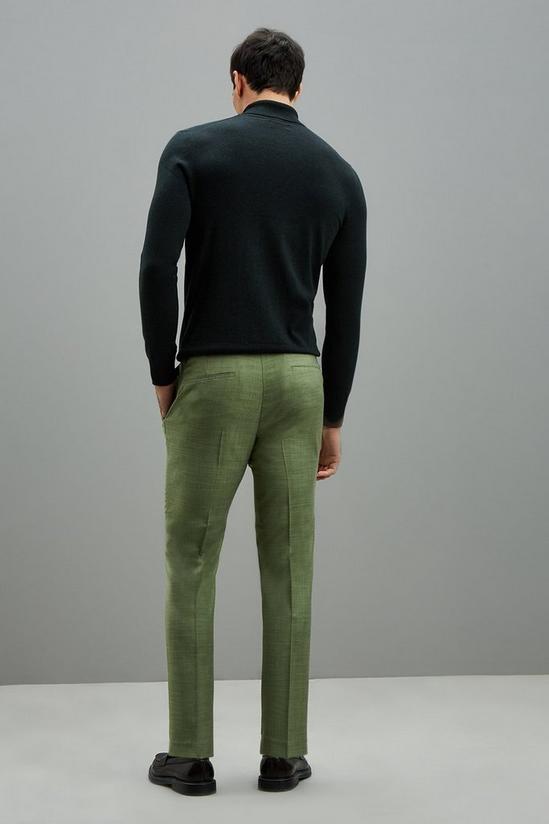 Burton Skinny Fit Green Sharkskin Suit Trousers 3