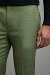 Burton Skinny Fit Green Sharkskin Suit Trousers thumbnail 4