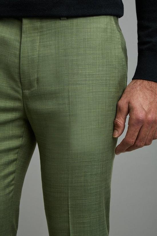 Burton Skinny Fit Green Sharkskin Suit Trousers 4