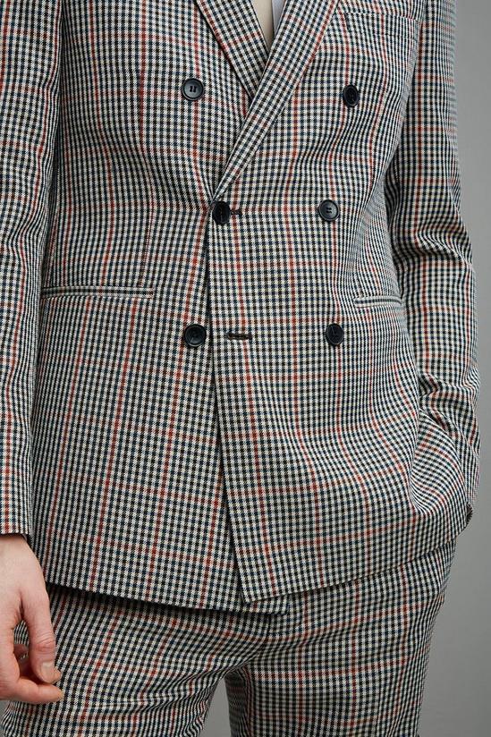 Burton Skinny Fit Multi House Check Suit Jacket 4