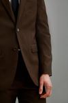 Burton Slim Fit Brown Texture Suit Jacket thumbnail 6