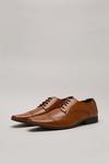 Burton Tan Leather Look Brogue Shoes thumbnail 2