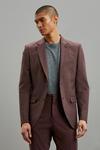 Burton Slim Fit Brown Suit Jacket thumbnail 1