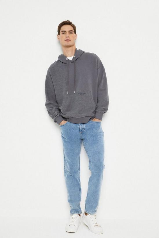 Burton Relaxed Fit Patch Work Reversed Jersey Hoodie 2