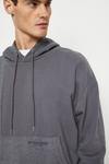 Burton Relaxed Fit Patch Work Reversed Jersey Hoodie thumbnail 4