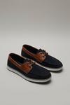 Burton Suede Boat Shoes With Sole Detail thumbnail 2