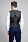 Burton Tailored Fit Navy Stretch Tuxedo Waistcoat thumbnail 3