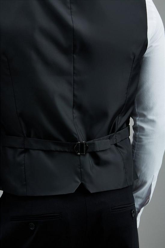 Burton Tailored Fit Black Stretch Tuxedo Waistcoat 6