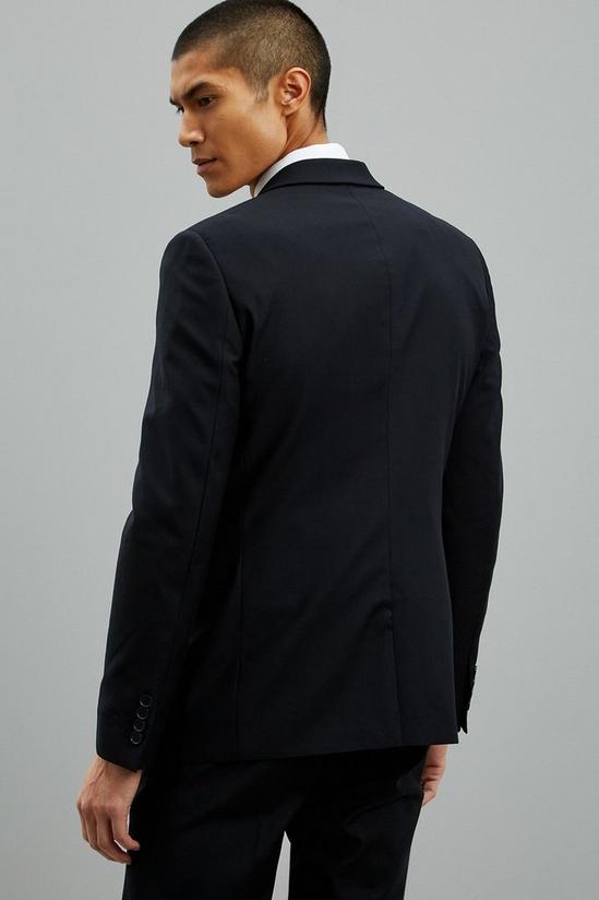 Burton Skinny Fit Black Stretch Tuxedo Jacket 3