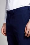 Burton Skinny Fit Navy Stretch Tuxedo Suit Trousers thumbnail 4