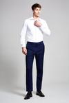 Burton Slim Fit Navy Stretch Tuxedo Suit Trousers thumbnail 2