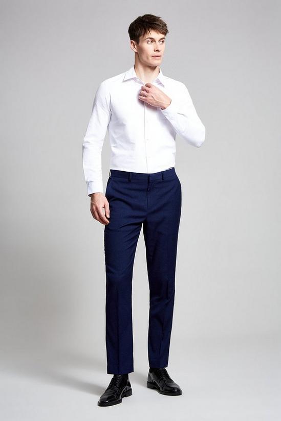 Burton Slim Fit Navy Stretch Tuxedo Suit Trousers 2