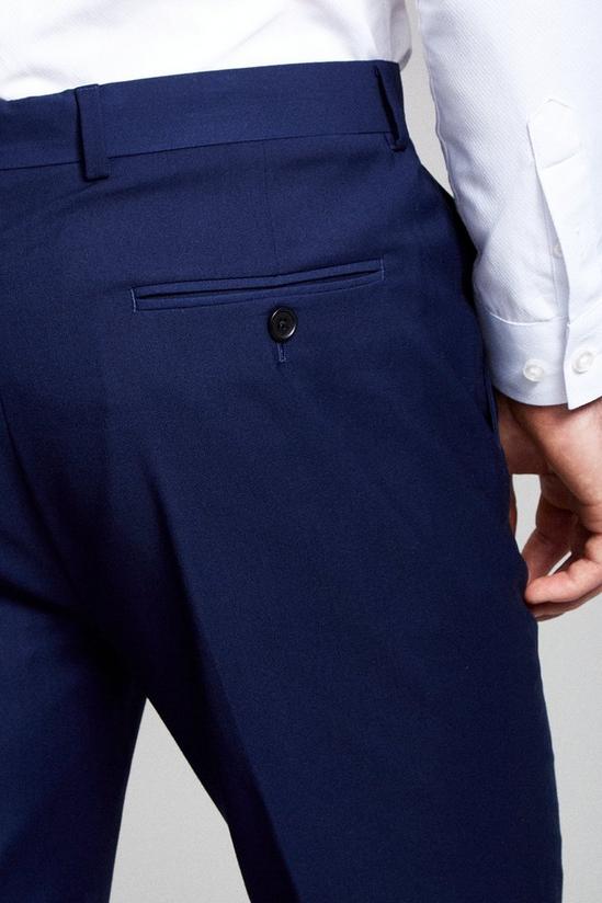 Burton Slim Fit Navy Stretch Tuxedo Suit Trousers 4