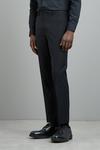 Burton Skinny Fit Black Stretch Tuxedo Suit trousers thumbnail 1