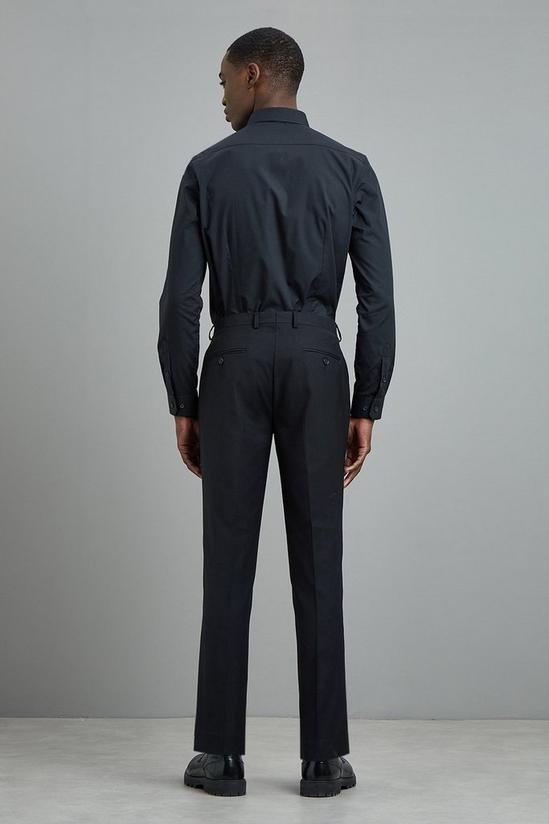 Burton Skinny Fit Black Stretch Tuxedo Suit trousers 3