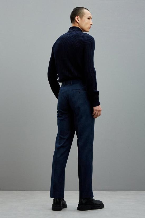 Burton Tailored Denim Pinstripe Trousers 3