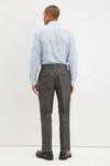 Burton Slim Fit Grey Texture Pleat Front Smart Trousers thumbnail 3