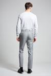 Burton Slim Fit Grey Pinstripe Smart Trousers thumbnail 3