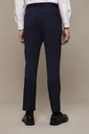 Burton Slim Fit Navy Elasticated Waist Smart Trousers thumbnail 4