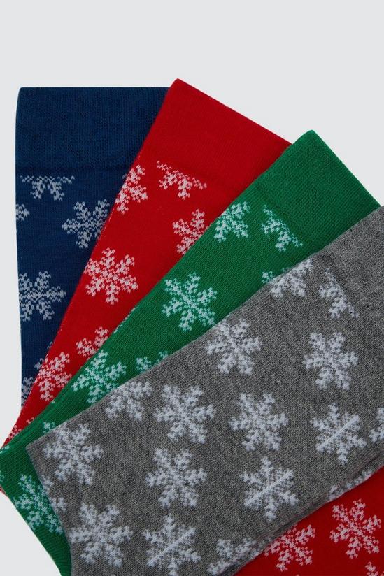 Burton 5 Pack Socks With All Over Snowflake Prints 2