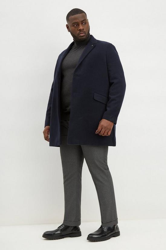 Burton Plus Slim Fit Grey Texture Smart Trousers 2