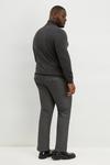 Burton Plus Slim Fit Grey Texture Smart Trousers thumbnail 3