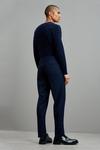 Burton Tapered Fit Navy Multi Check Suit Trousers thumbnail 3