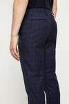 Burton Slim Fit Navy Multi Check Suit Trousers thumbnail 4