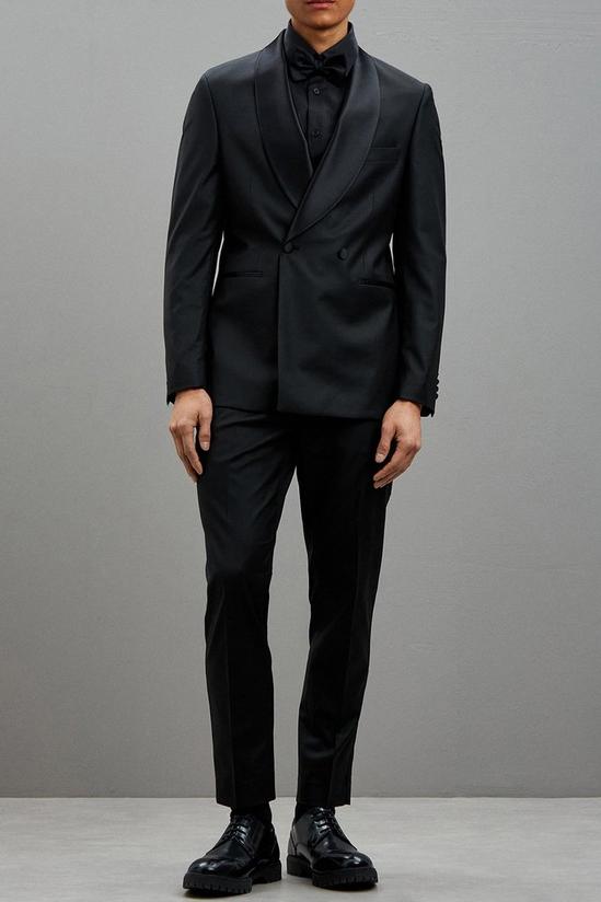 Burton 1904 Slim Fit Black Shawl Premium Tux Suit Jacket 1