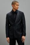 Burton 1904 Slim Fit Black Shawl Premium Tux Suit Jacket thumbnail 2