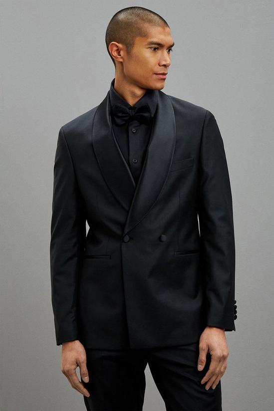 Burton 1904 Slim Fit Black Shawl Premium Tux Suit Jacket 2