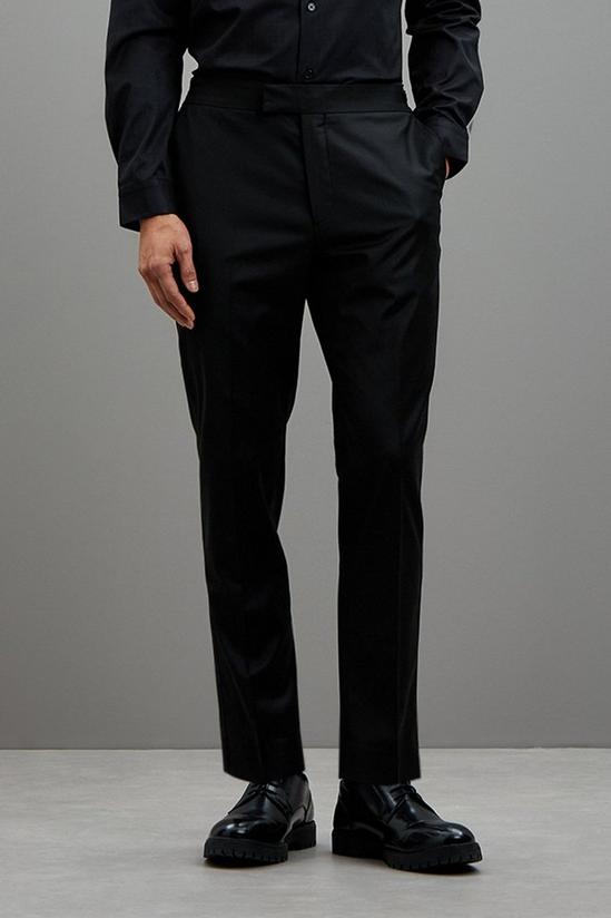 Burton Slim Fit Black Premium 1904 Tux Suit Trousers 1
