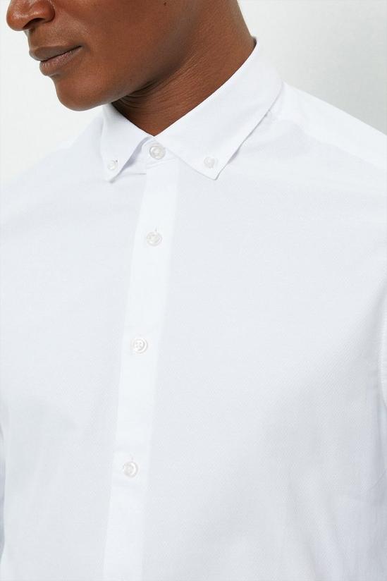 Burton Skinny Fit White Button Down Shirt 4