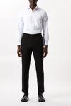 Burton White Slim Fit Long Sleeve Cutaway Collar Shirt thumbnail 2