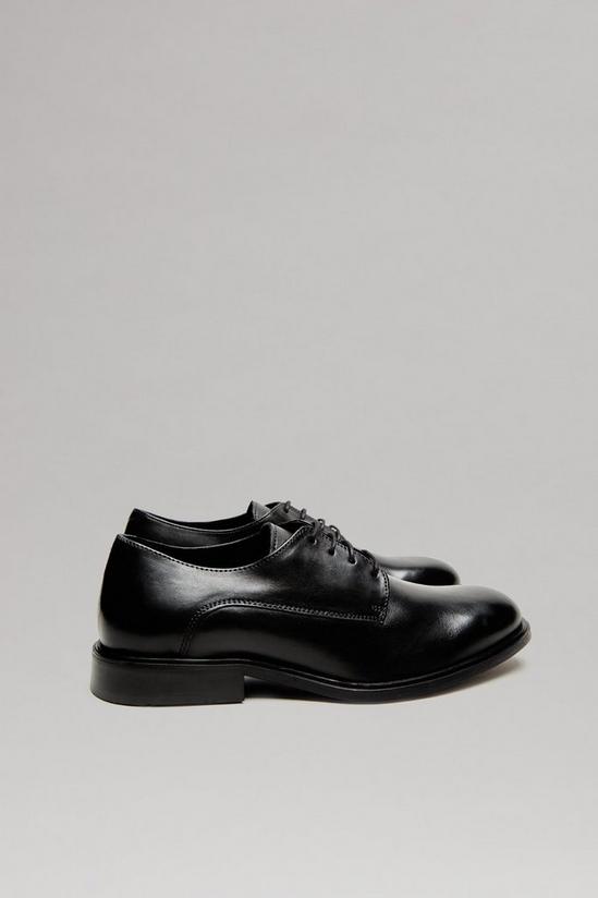 Burton Black Premium Leather Derby Shoes 3