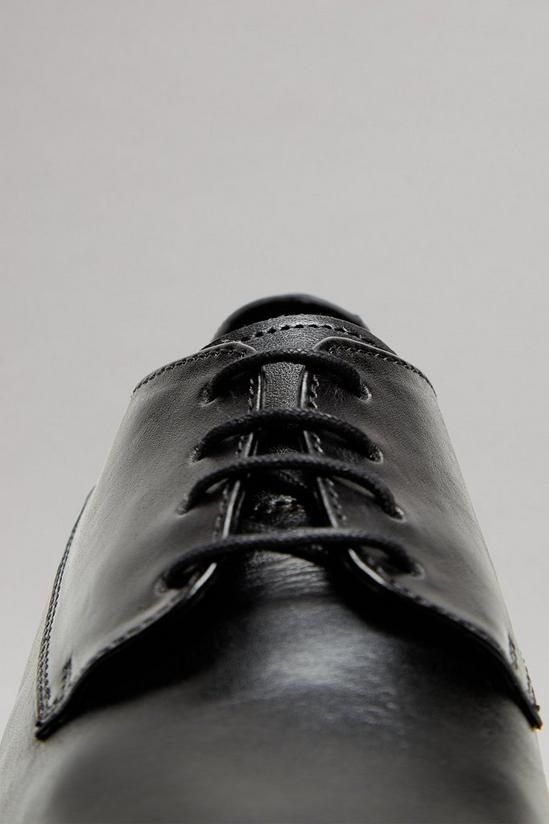 Burton Black Premium Leather Derby Shoes 4