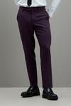 Burton Skinny Fit Purple Tuxedo Suit Trousers thumbnail 1