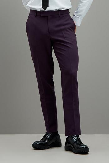 Related Product Skinny Fit Purple Tuxedo Suit Trousers