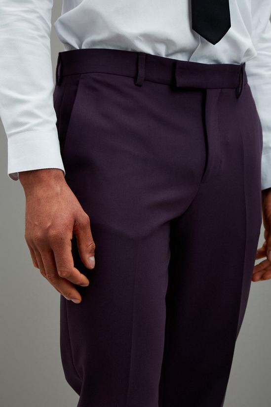 Burton Skinny Fit Purple Tuxedo Suit Trousers 4