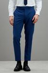 Burton Skinny Fit Blue Tuxedo Suit Trousers thumbnail 1
