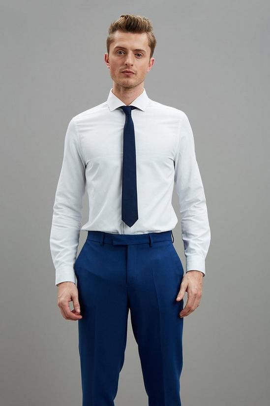 Burton Skinny Fit Blue Tuxedo Suit Trousers 2